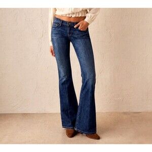 Citizens Of Humanity Low Rise Flare Jeans Womens 29 Ingrid Stretch Dark Wash USA